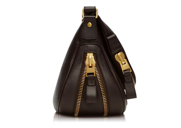 Tom Ford Jennifer Brown Large Leather Adjustable Strap Shoulder Bag – eLux