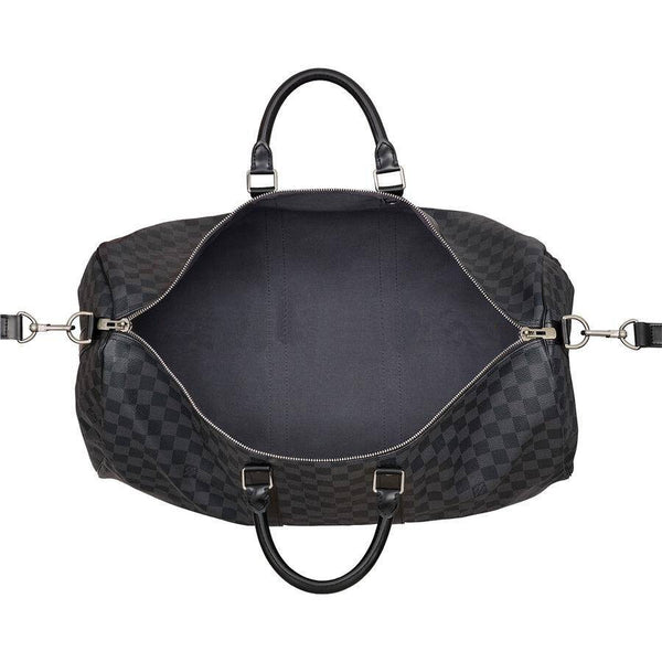 Louis Vuitton Keepall Bandouliere Damier Travel Bag Black 45