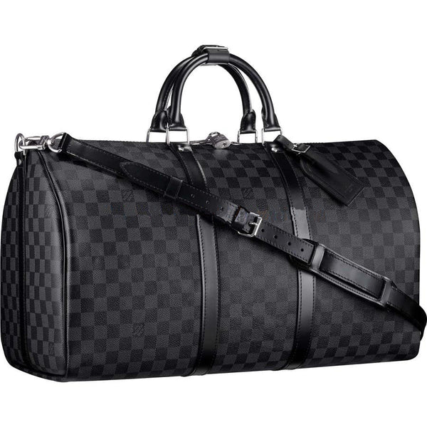 Louis Vuitton Keepall Blandouliere 45 Damier Duffle Bag