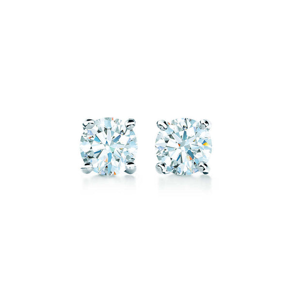 Tiffany Solitaire Diamond Earrings