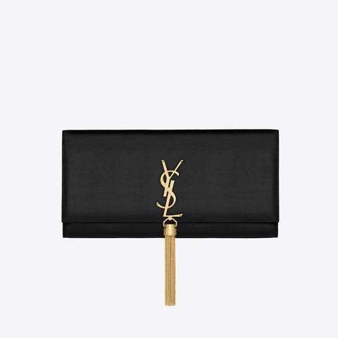 Saint Laurent Classic Monogram Saint Laurent Tassel Clutch