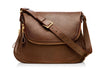 Tom Ford Jennifer Caramel Large Leather Adjustable Strap Shoulder Bag