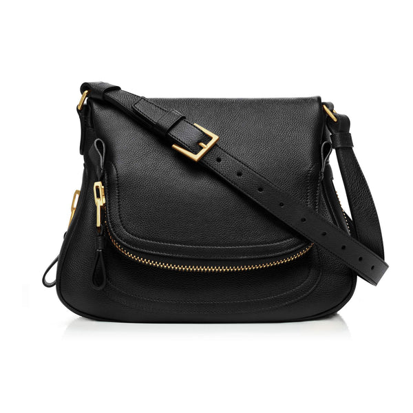 Tom Ford Jennifer Black Medium Adjustable Strap Shoulder Bag