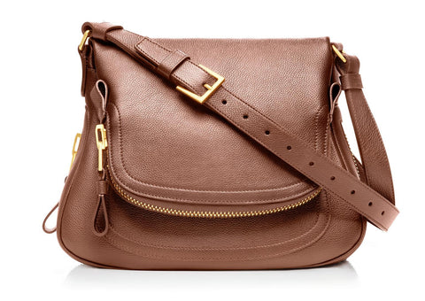 Tom Ford Jennifer White Large Leather Adjustable Strap Shoulder Bag – eLux