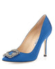 Manolo Blahnik Hangisi 105 Satin Pumps