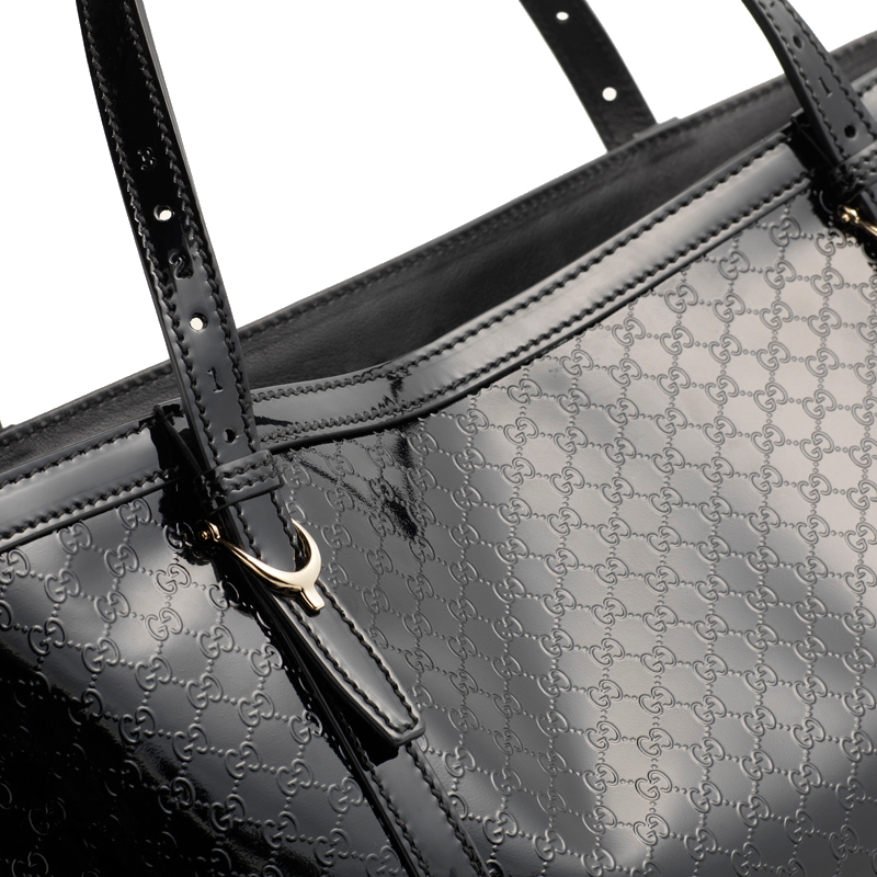 Gucci Microguccissima Tote Leather Black 2-Way - Tabita Bags