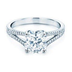 Tiffany Lucida with Diamond Band Engagement Ring